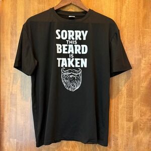 Men's Sorry This Beard Is Taken Graphic Print Novelty T-Shirt 2XL